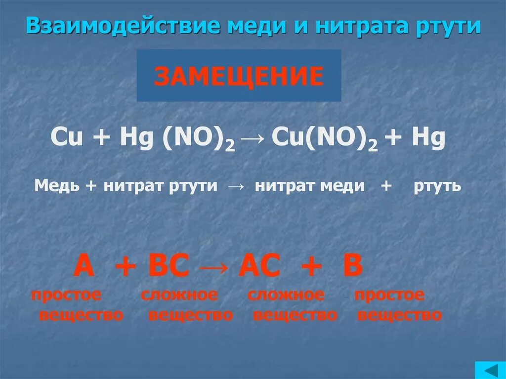 Железо и раствор нитрата ртути