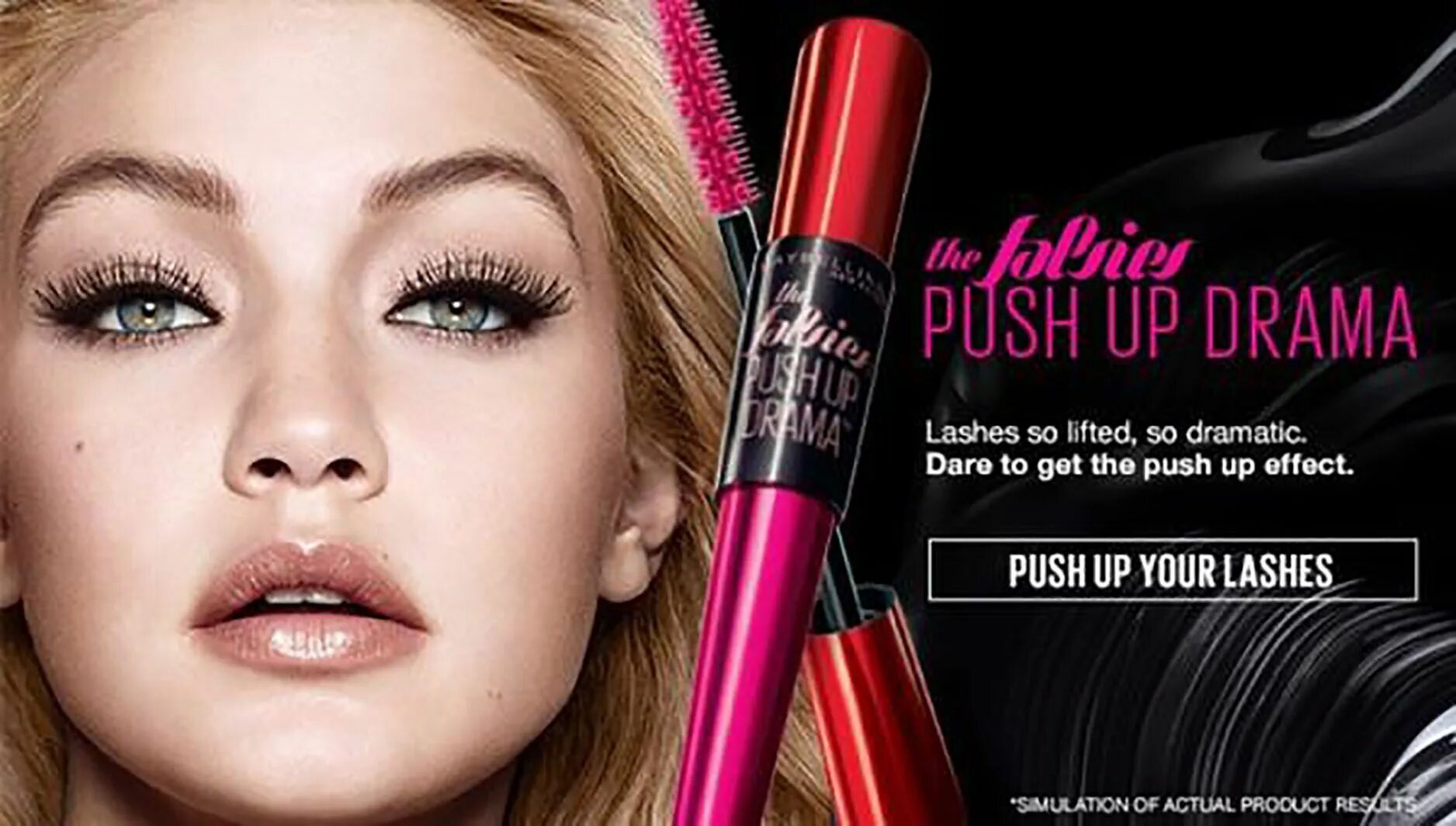 Новая тушь реклама. Maybelline New York the falsies Push up Drama. Реклама тушь для ресниц мейбелин. Мейбелин все в восторге от тебя. Maybelline make up.