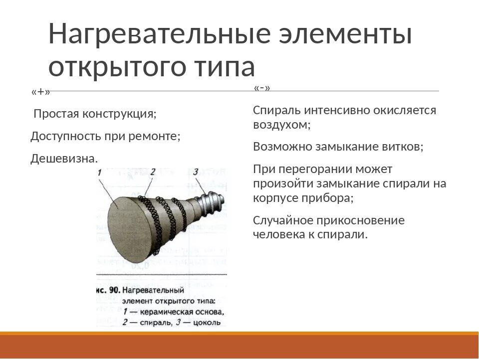 Нагревательный элемент физика. Нагревательные элементы закрытого и открытого типа это. Электронагревательные элементы открытого и закрытого типа. Перечислите конструкцию нагревательных элементов.. Нагревательный элемент открытого типа.