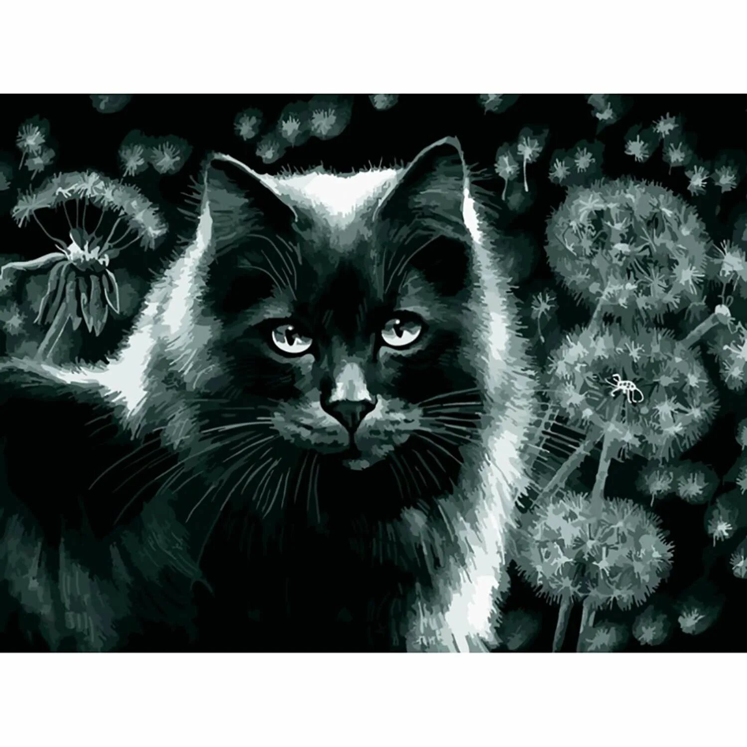 Белоснежка кот. Коты Ирины Гармашовой алмазная мозаика. Алмазная вышивка черный кот. Алмазная мозаика котёнок.