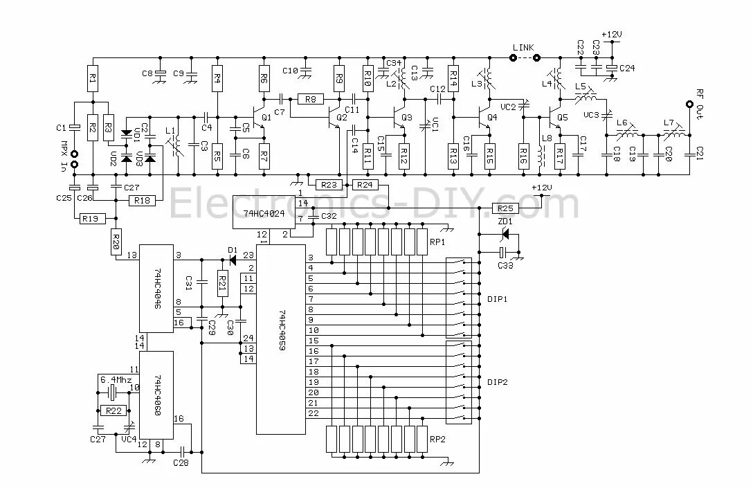 фм передатчик 88-108 мгц.