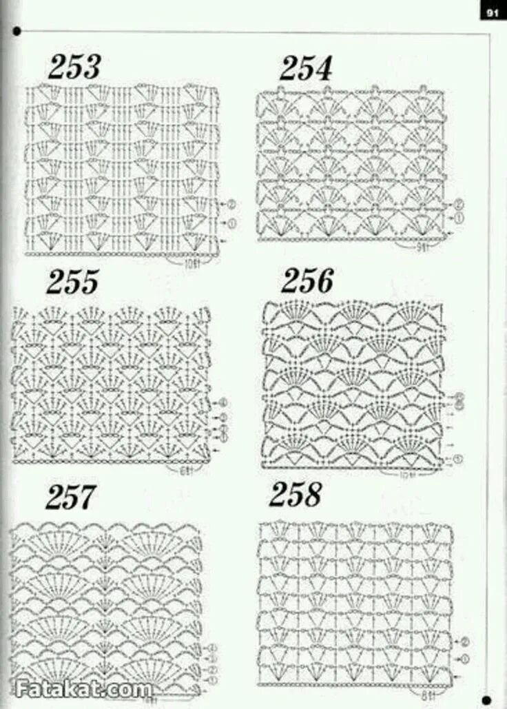 Узоры крючком техника