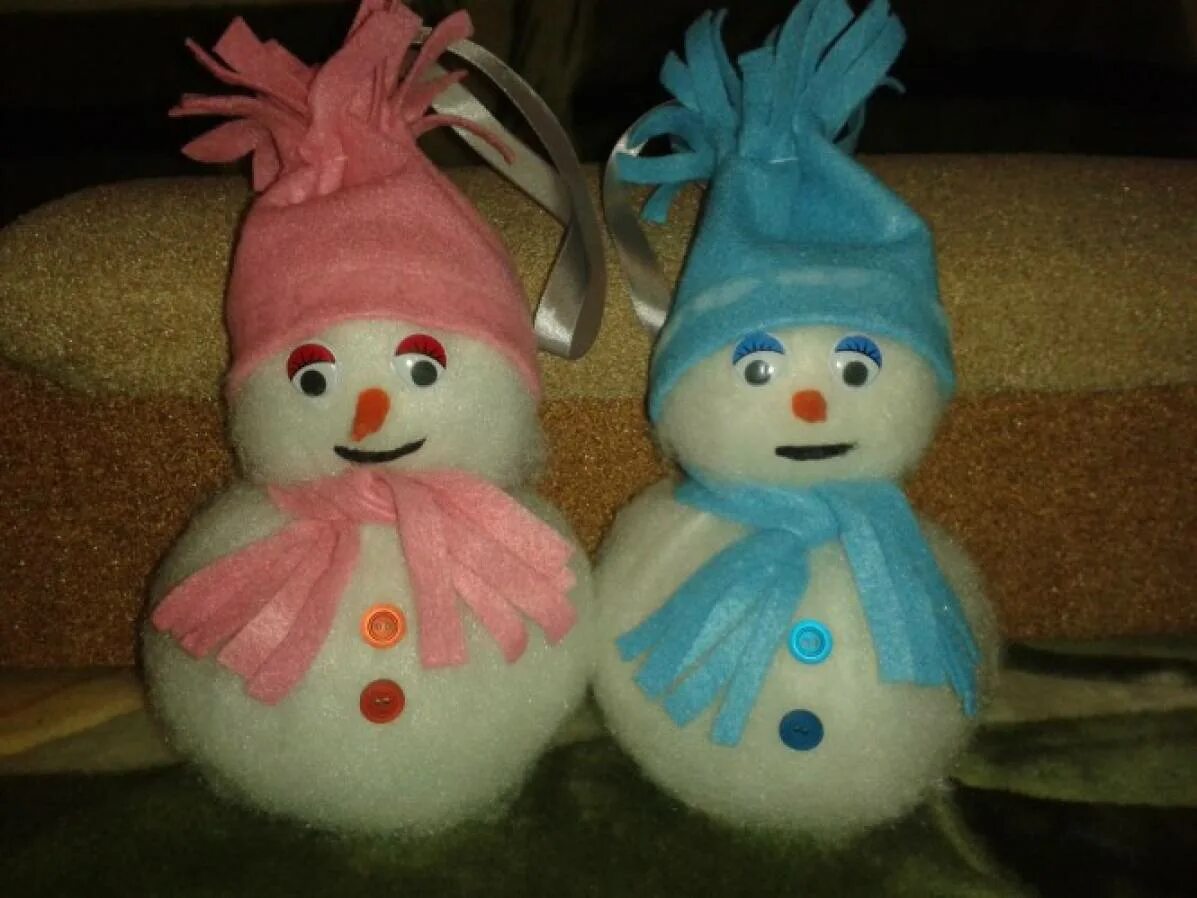 Снеговик из синтепона