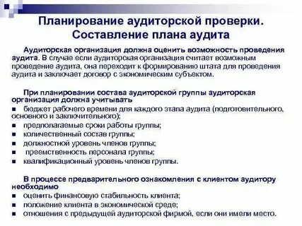 Документы для проведения аудита