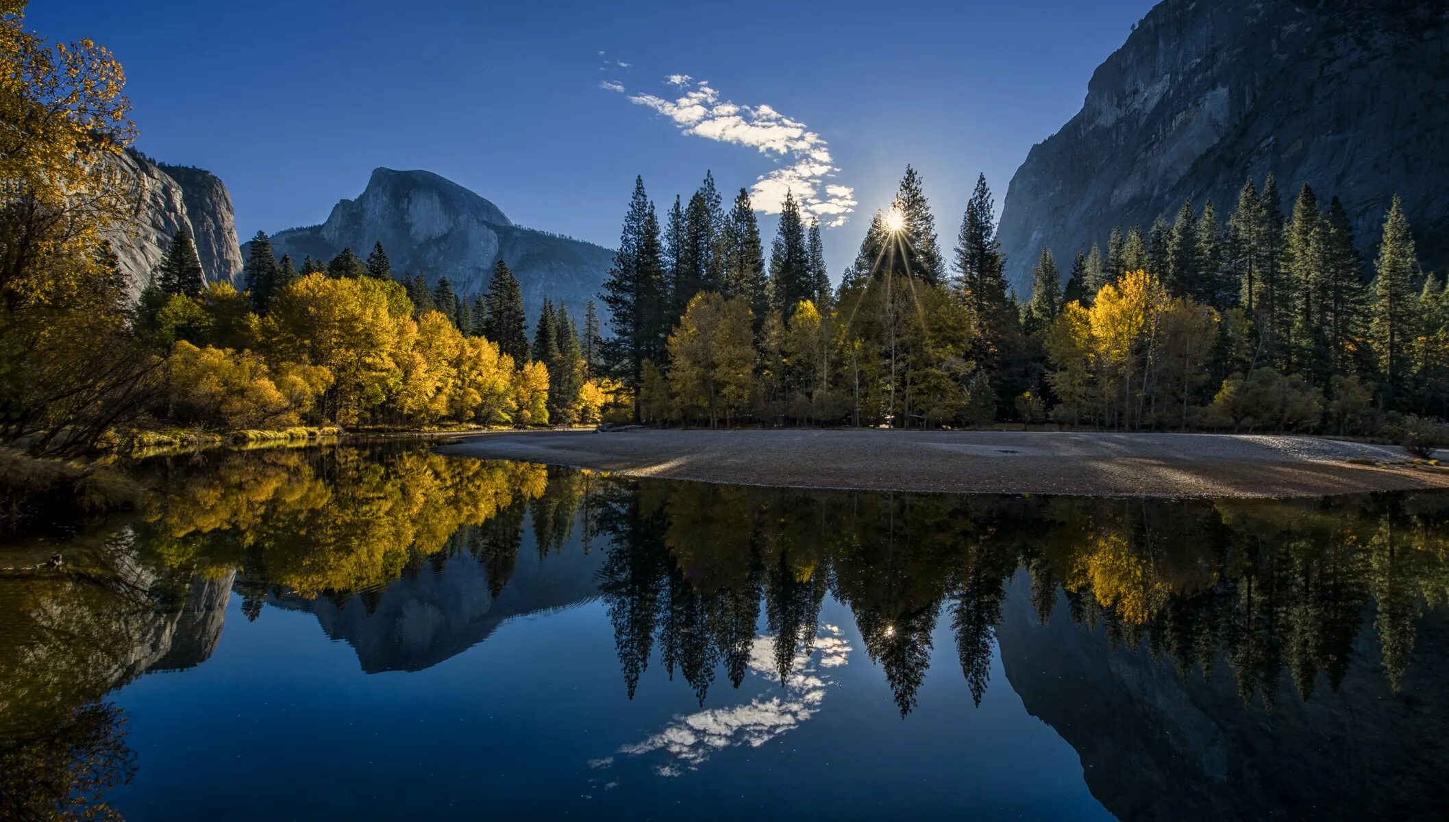 Картинка на обои высокого качества. Национальный парк Йосемити Калифорния США. Йосемити национальный парк осенью. Йосемити парк озеро. Красота природы.