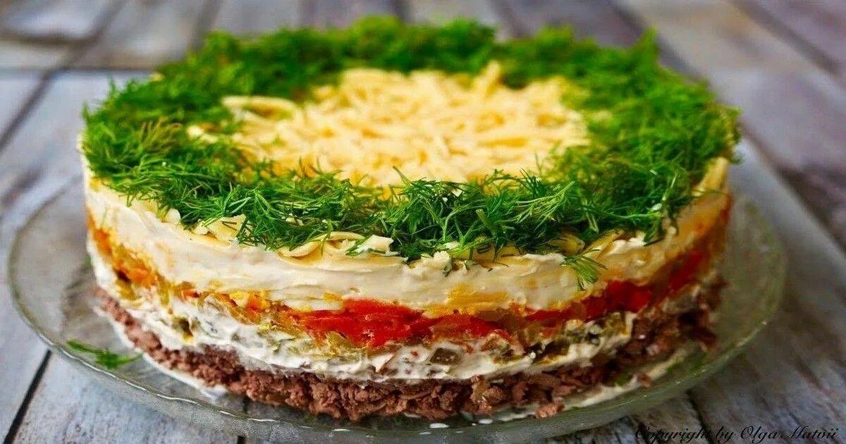 Рецепт печеночного салата