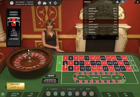 Live roulette