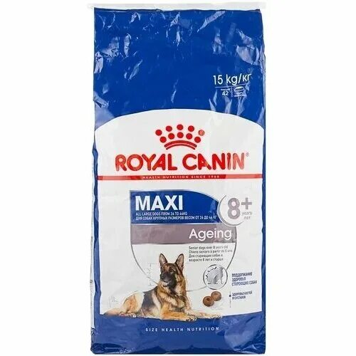 Корм royal canin maxi. Royal Canin Maxi ageing 8+ 15 кг. Корм Royal Canin Maxi ageing 8+. Royal Canin Maxi stareter. Роял Канин для пожилых собак 8+ 15 кг.