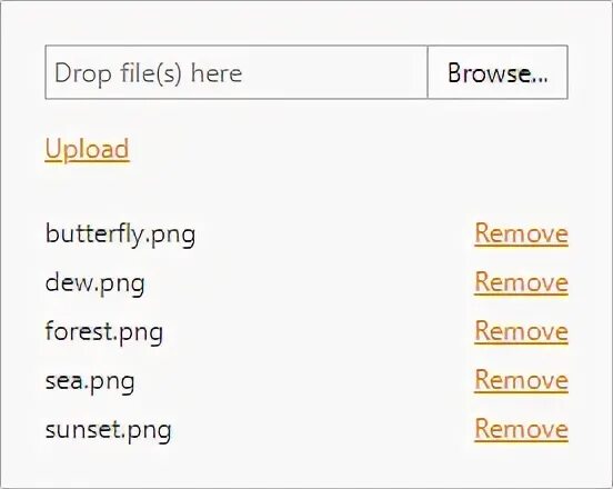 Drop me files