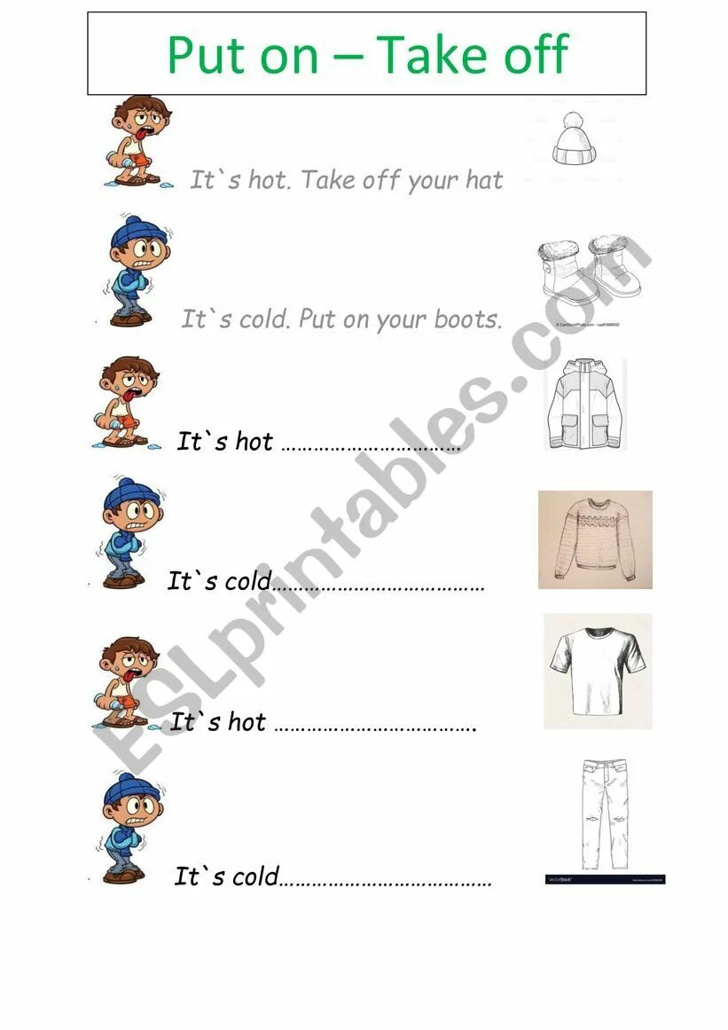 Перевод с английского на русский put on. Put on take off 2 класс. Put on take off Worksheet. Задания на put on take off. Задание на put on take off 2 класс.