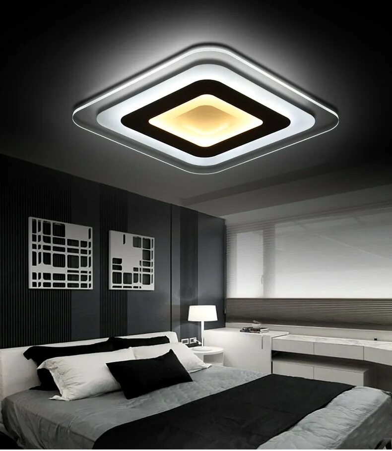 Потолочное освещение. Потолочный светильник modern flush mount ceiling light. Натяжные потолки квадратная люстра. Люстра neo gleam, led, ac85-265v. Люстра в спальню потолочная.