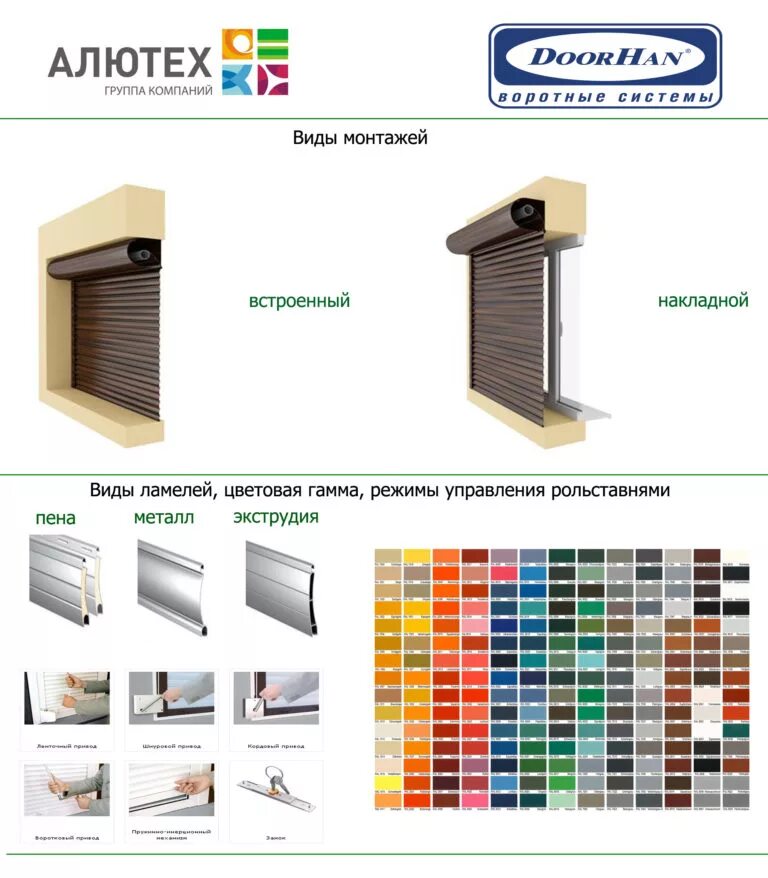 секционные панели дорхан. рольставни алютех цветовая гамма. алютех каталог. цветовая гамма секционных ворот алютех. сэндвич панели алютех.