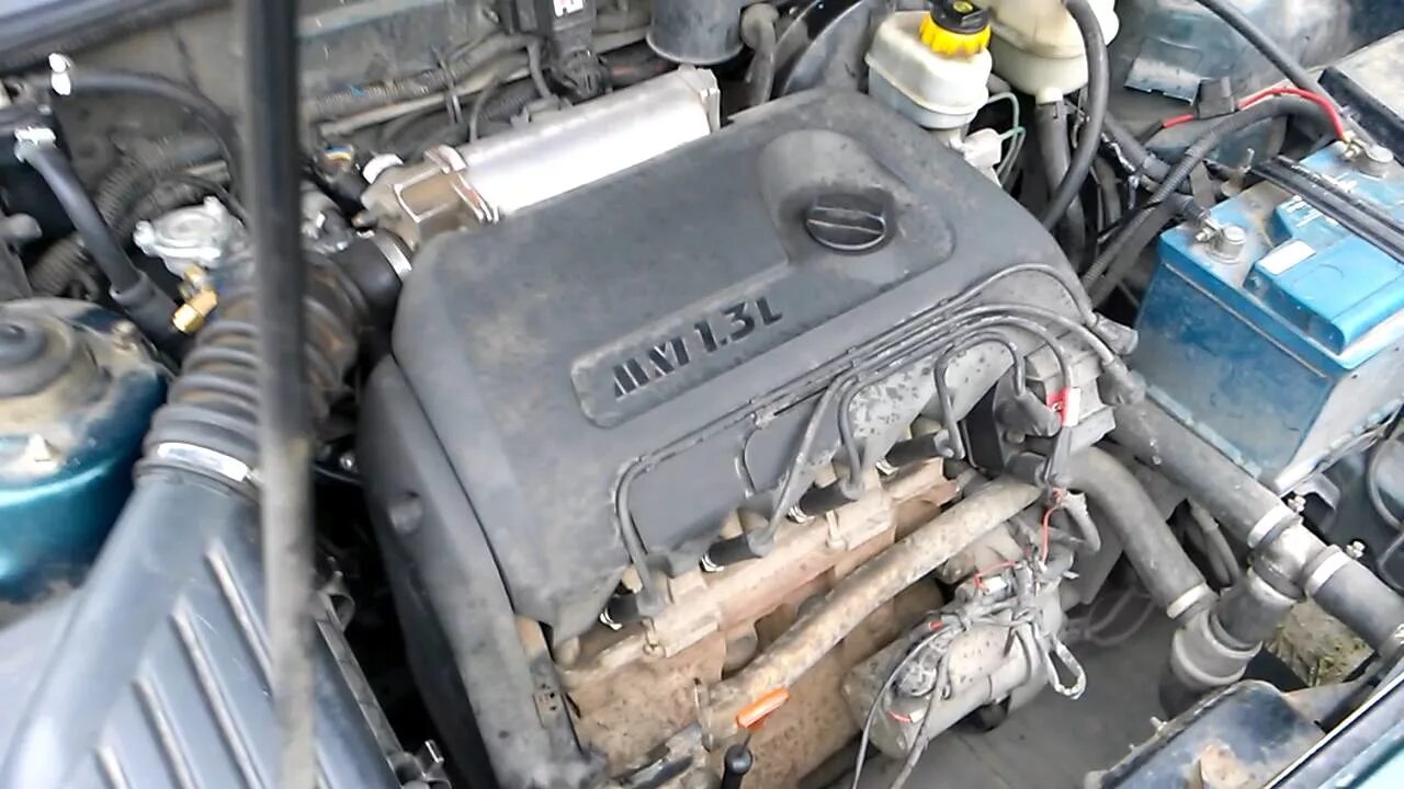 Как снять двигатель сенс Помыл подкапотное пространство перед зимой Daewoo Sens, 1,3 л, 2002 года мойка