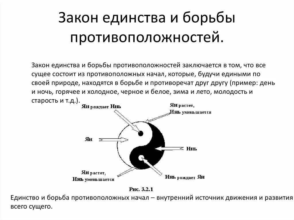 Закон единства и борьбы противоположностей в философии