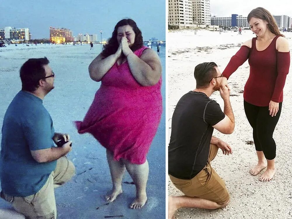 Жена толще. Толстые пары до и после. Толстая женщина до после.