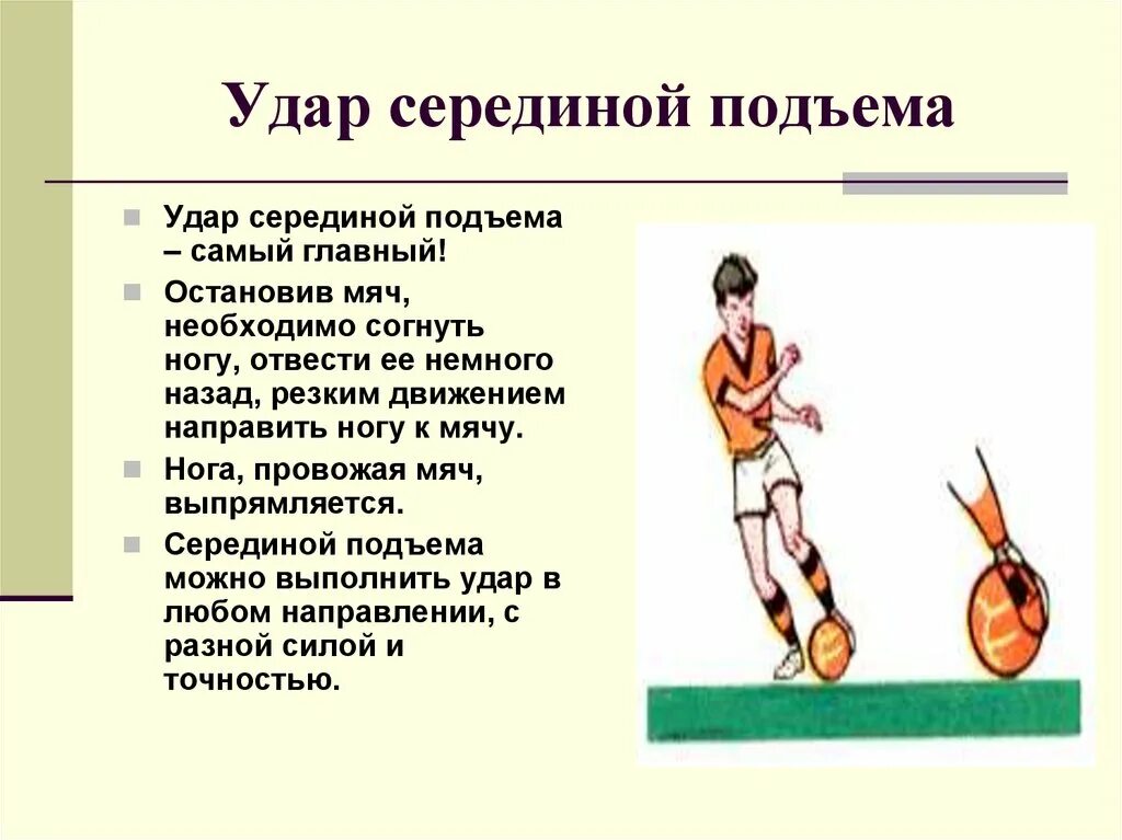 Как сильно бить мяч. Удар по мячу серединой подъёма. Удар по мячу внутренней частью подъема. Удары по мячу серединой подъёма стопы. Удар по мячу в футболе подъемом.