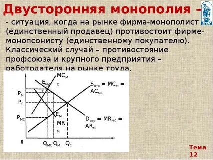 Двусторонняя монополия на рынке труда