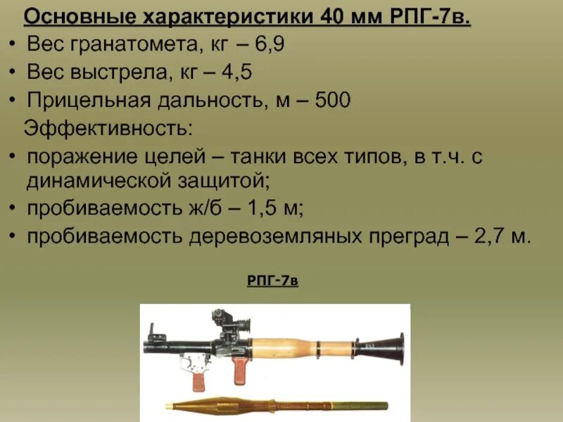 Прицельная дальность рпг. Калибр гранатомета РПГ-7в. Ручной противотанковый гранатомет «РПГ-7», «РПГ-7д». Ручной противотанковый гранатомёт РПГ-7в, РПГ-7д Калибр. Прицельные приспособления РПГ 7.