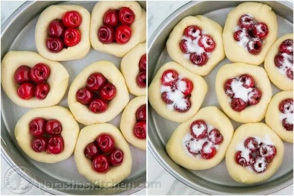 Галета с вишней и миндалем - пошаговый рецепт приготовления с фото