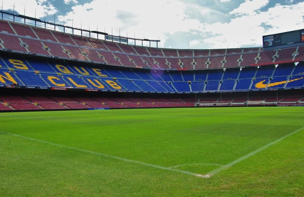 Stadion barsa uz. Стадион Камп ноу в Барселоне. Стадион Camp nou. Фон стадиона ноу Камп. Camp nou Stadium Barcelona.