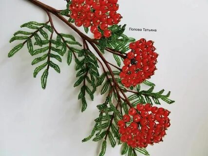 Ветка рябины своими руками