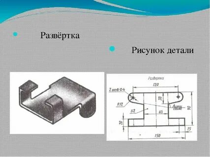 В каком классе чертеж развертки