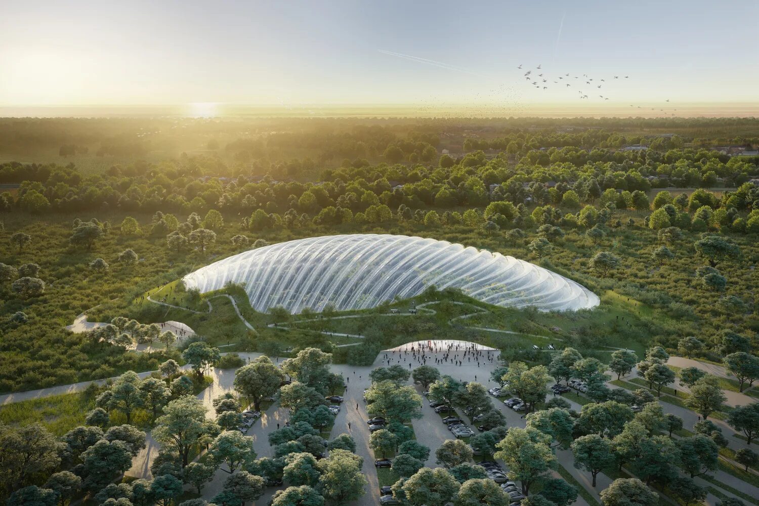 Tropicalia France оранжерея. Тропикалия проект оранжереи. ETFE оранжерея. Оранжерея под куполом. Планета теплиц