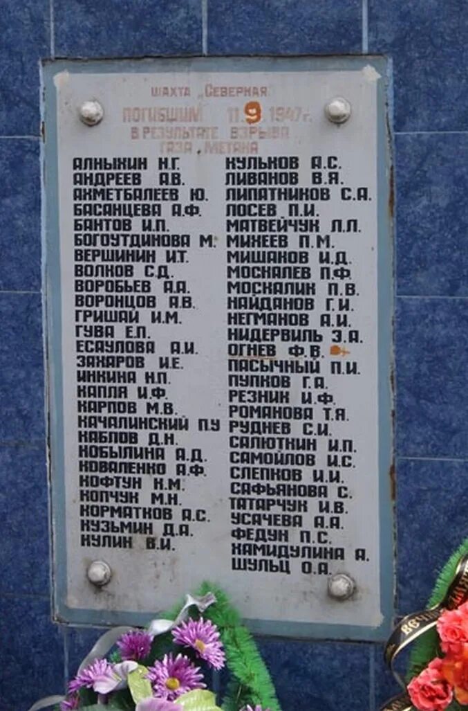 Книга памяти погибшим шахтерам. Списки погибших по Кемеровской области. Список погибших на шахте Ульяновская.