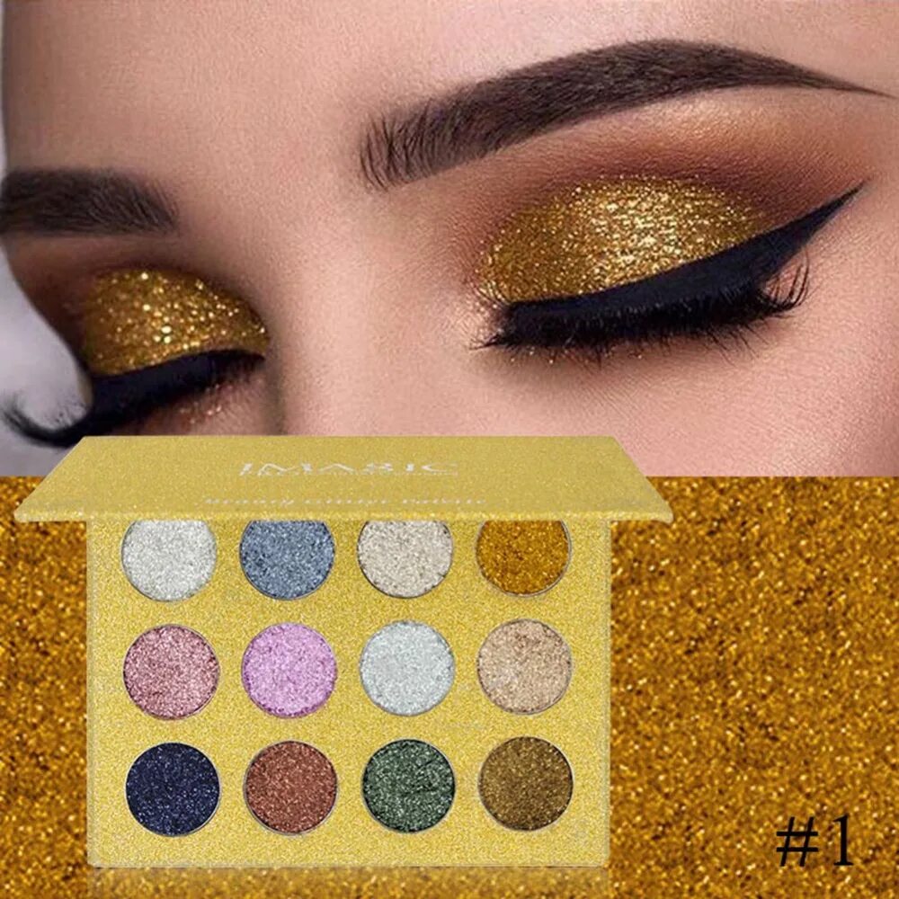 Тени gold. Блестящие тени для век глиттер. Палетка глиттеров Eyeshadow. Палетка теней блестящие. Палетка теней блестящие золото.