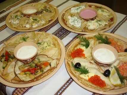 Как накрыть стол на масленицу