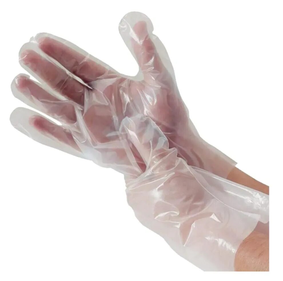 Disposable tpe gloves. L (100шт/упак) hans. D. D. Упаковка перчаток в полиэтилен.