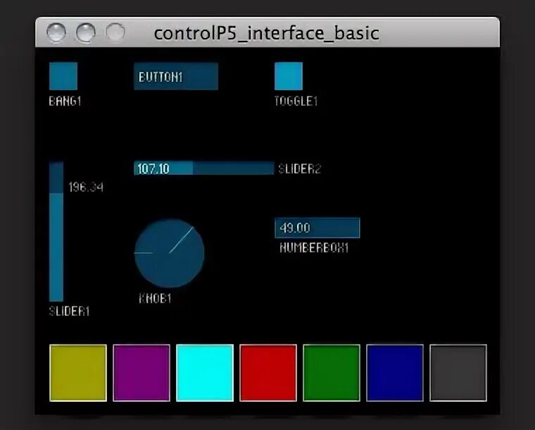 Controlp5. Processing gui. Графический Интерфейс на процессинг. Интерфейс Бейсик.
