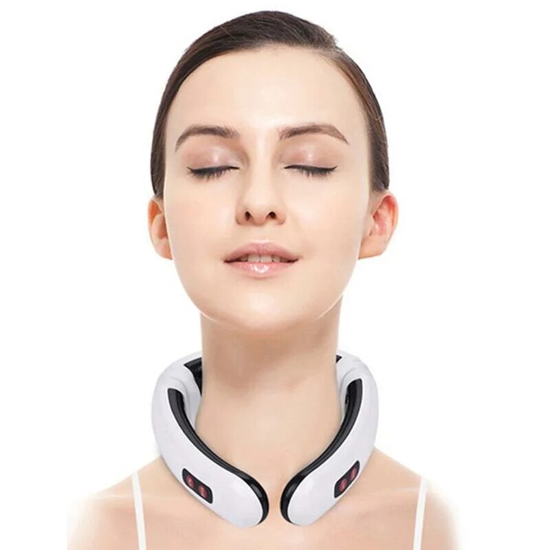 Massage instrument инструкция. Массажёр Intelligent cervical Massager 3d. Массажер Intelligent cervical massage instrument. Electric Neck Massager. Smart Neck Massager.