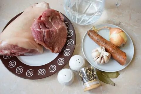 Холодец рецепт из рульки и ножек курицы