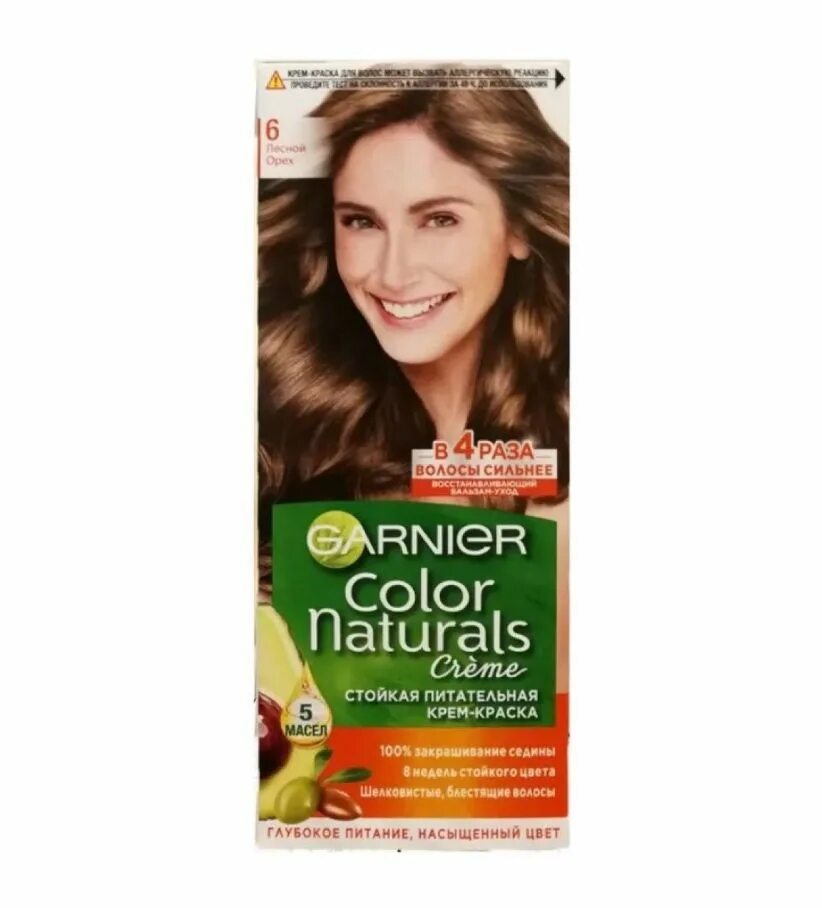 Краска гарньер колор 6. 6 Garnier Color naturals Лесной орех 40мл *12. Краска гарньер 6.0 Лесной орех. Гарньер краска оттенки 6.