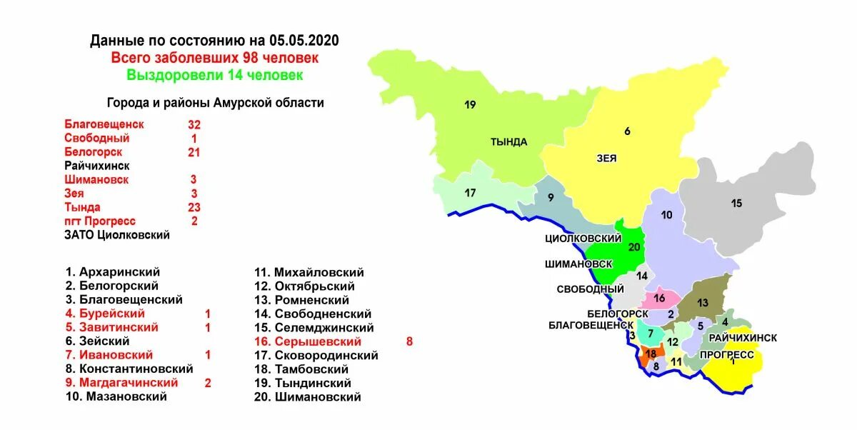 Сколько лет амурской области. Коронавирус в Амурской области. Районы Амурской области. Карта Амурской области по районам. Южные районы Амурской области.