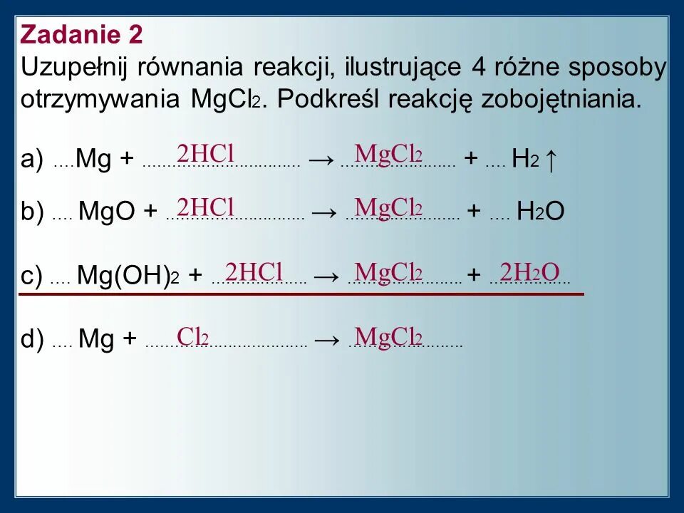 B hcl mg. MGO mgcl2. MGO + 2hcl = mgcl2 + h2o. MGO+...=mgcl2. MG MGO mgcl2 MG Oh 2 MGO MG.