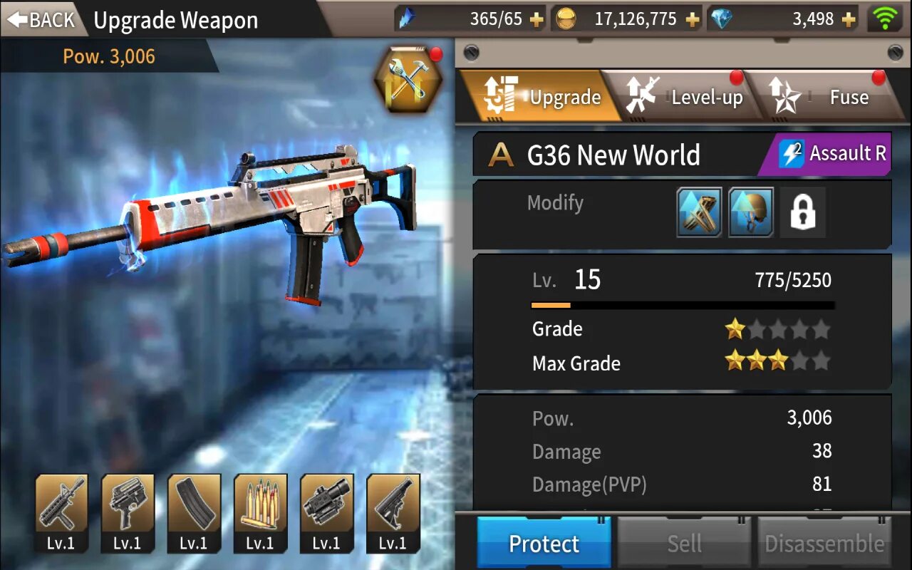 Upgrade weapon перевод