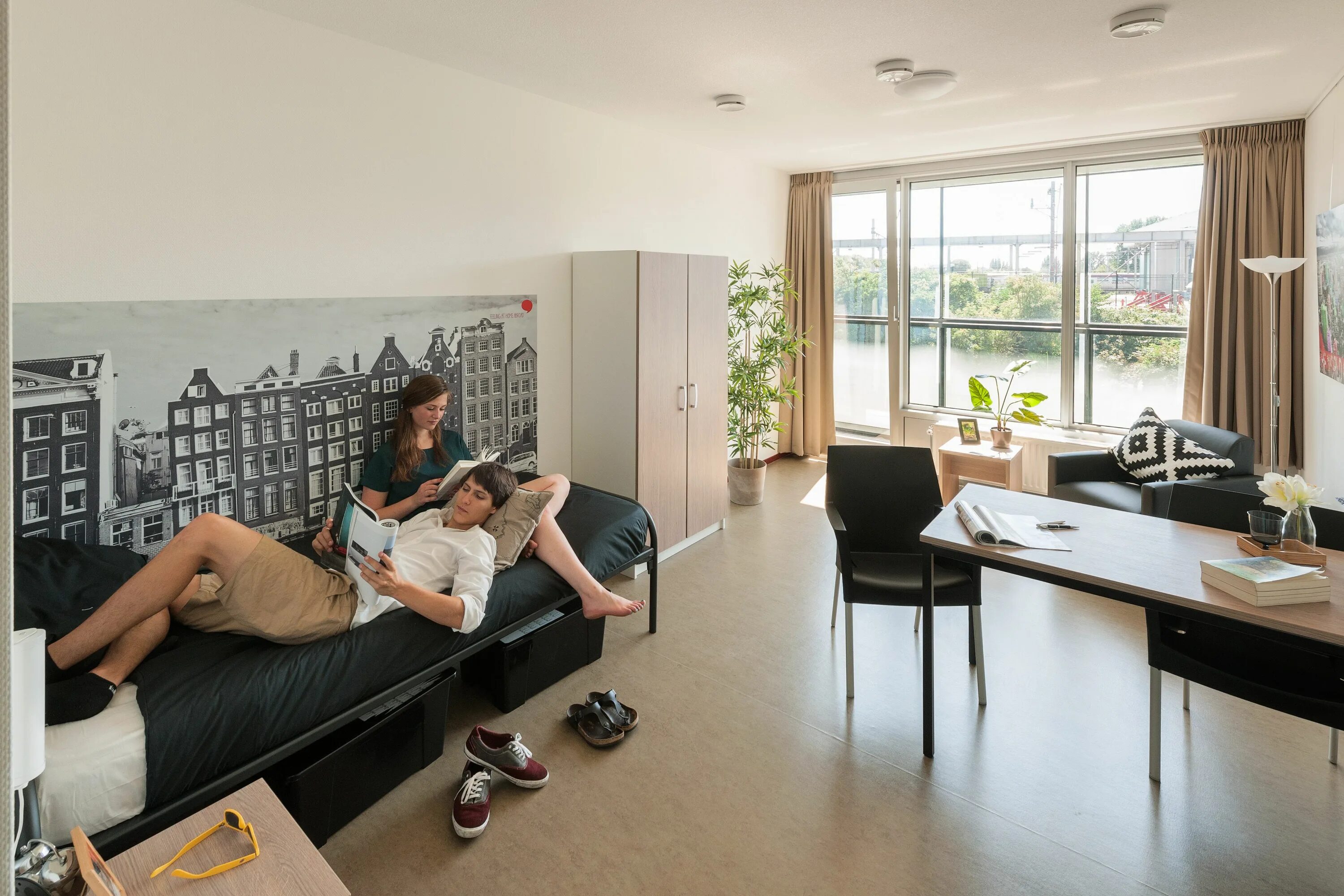 Amsterdam University dorm. Student Housing in Amsterdam. Sven Gottfrid House for the students.