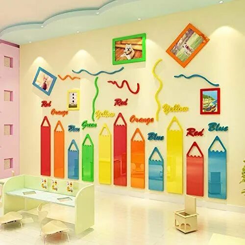 Красивые карандаши для оформления интерьера в доу New Educational Space ideas Como decorar a sala de aula, Dicas de decoração infa