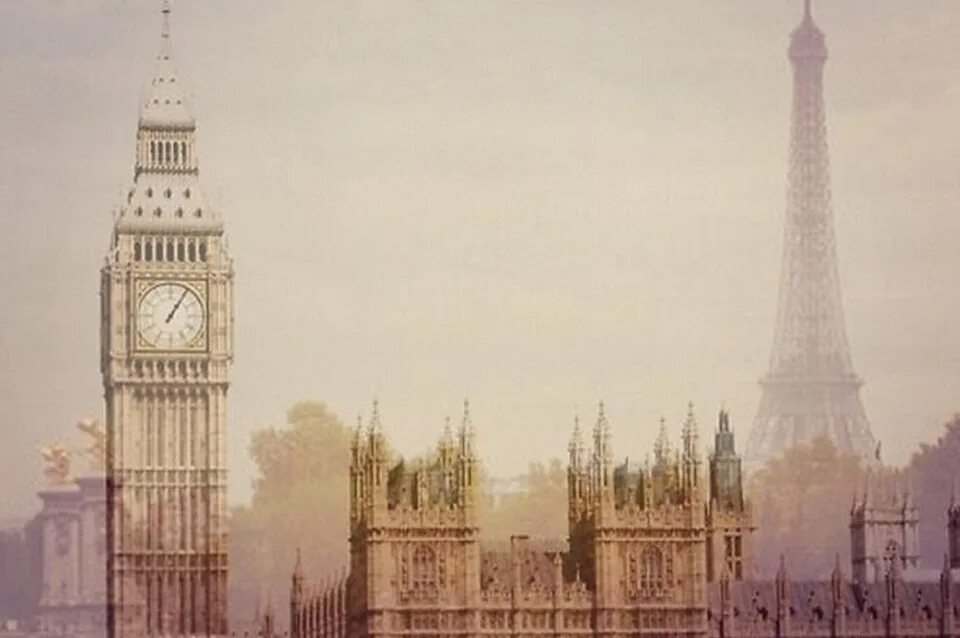 Париж Биг Бен. Лондон Париж. Эйфелева башня и Биг Бен вместе. Достопримечательности Лондона и Парижа.