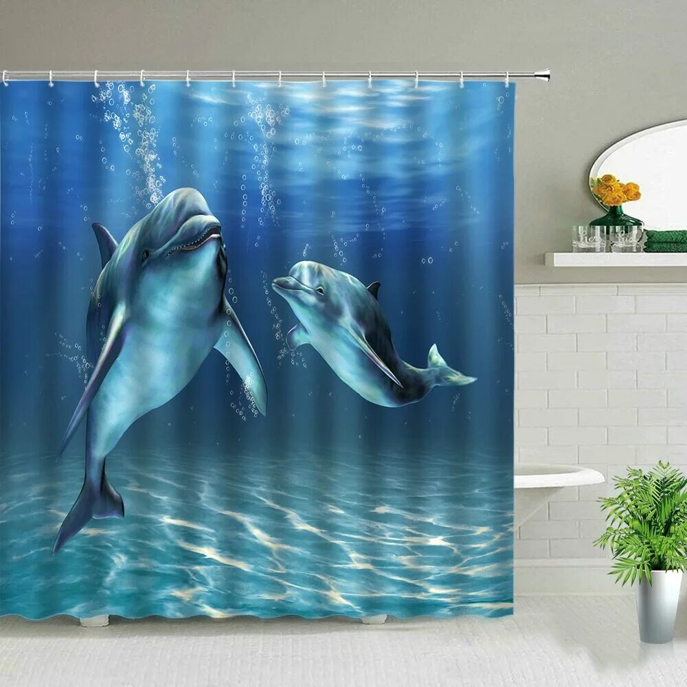 Штора для ванной Shower Curtain 3d-a1-110. Штора в ванную с дельфинами. Шторка для ванной с дельфинами. Штора для ванной дельфины. Шторка для ванны озон