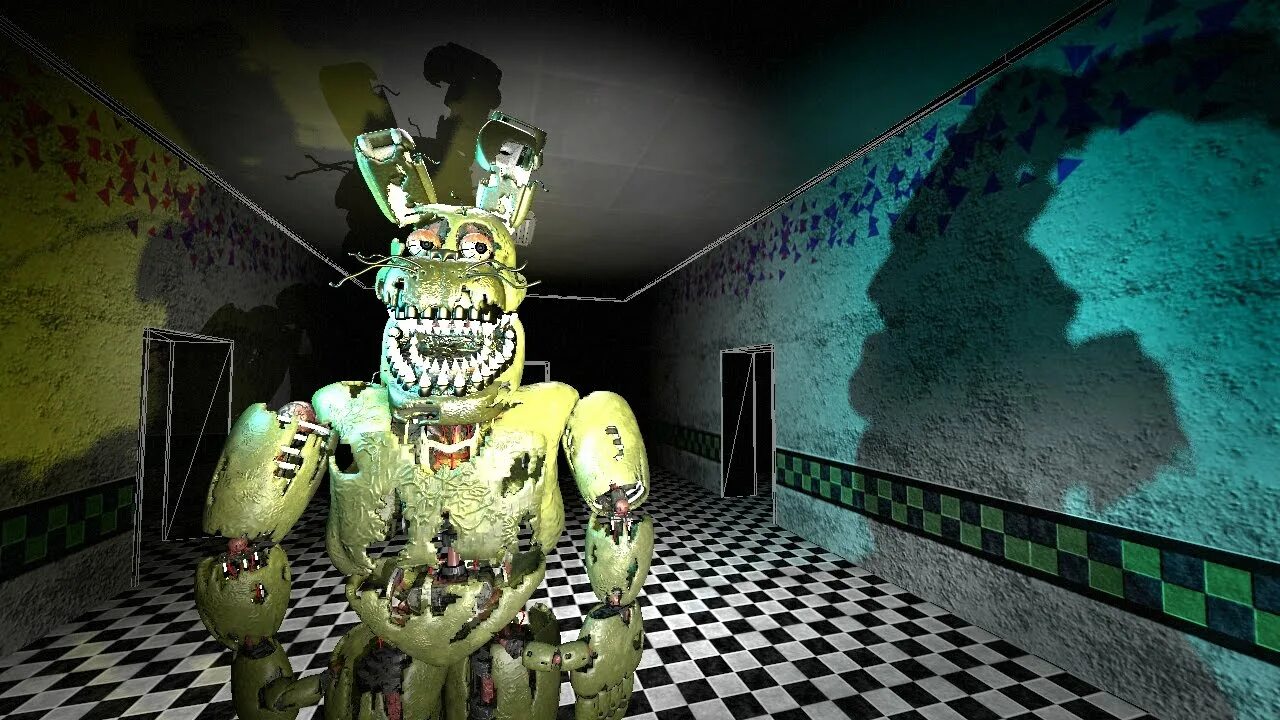 Кошмарный СПРИНГТРАП ФНАФ 4. FNAF кошмарный СПРИНГТРАП. ФНАФ 3 СПРИНГТРАП кошмарный.