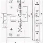 Замок врезной fuaro fl 0432. Замок Fuaro 0432. Fuaro FL-0432. Замок Fuaro 0432 противопожарный чертеж. Замок Fuaro FL-0432 для противопожарных дверей