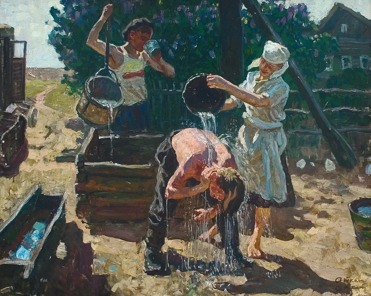 Художник григорий гончаров картины. Виктор васин художник картины. Художник васин виктор федорович. Советские художники живописцы. Соцреализм спорт яблонская.