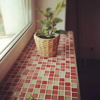 Подоконник из плитки