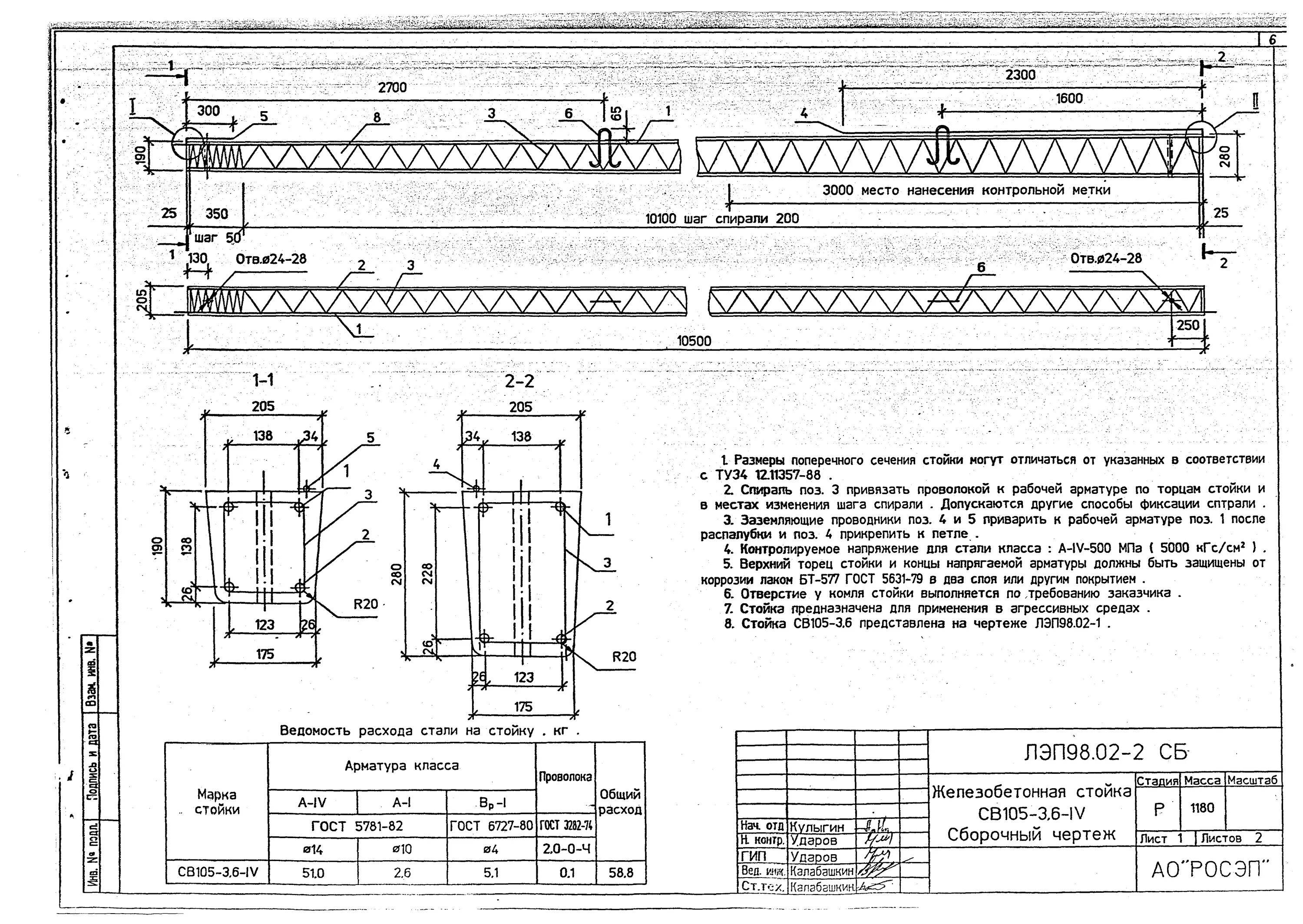 Св 105 5 чертеж СВ 105-5 IV (Арх 9.0274) по стандарту: Арх 9.0274