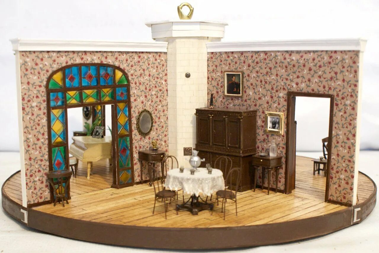 Дом с мебелью продается. Румбокс Сказочная усадьба. Румбокс "чайный домик". Румбокс кабинет - умная бумага (291-03). Интерьерный макет.