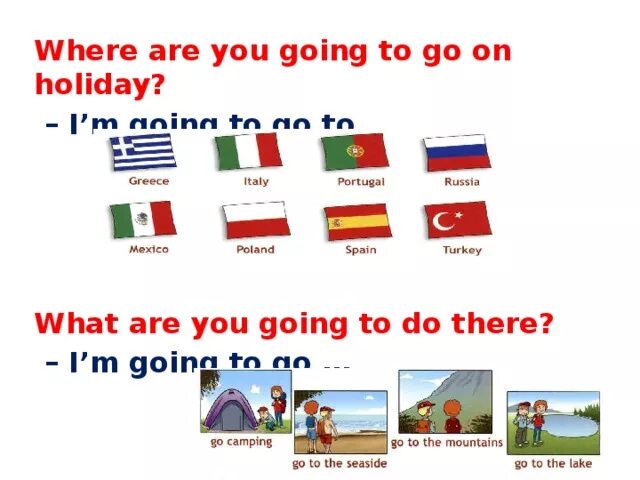 Where are you going to go on Holiday. What are you going to do. Карточки по теме where are you from. On a Holiday или on Holiday. Where are you in russia