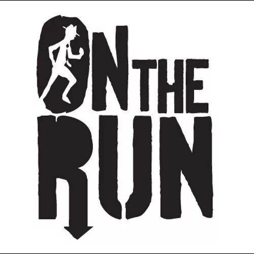 Always on the run. On the run логотип. бонвиван on the run. on the run трафареты. beat run logo.